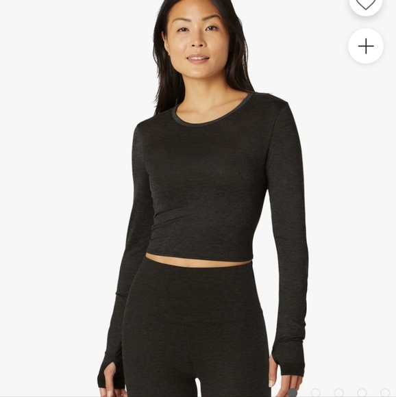 Beyond yoga featherweight sunrise cropped pullover sz xl - Picture 6 of 6